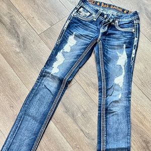 Rock Revival Felicia Cuff Straight Jeans 25